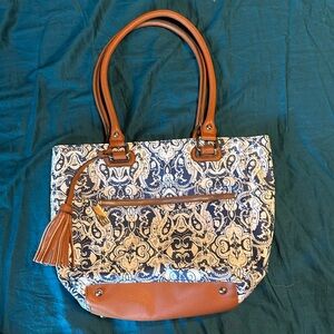 Tignanello floral paisley purse.  Brand new, never used.
